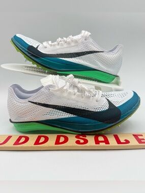 Nike ZoomX Dragonfly 2 Elite White Bright Spruce Spikes FZ9315-102 Men’s Sz 5.5